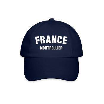 Montpellier France - Baseballkappe - Blau/Blau - Vorne