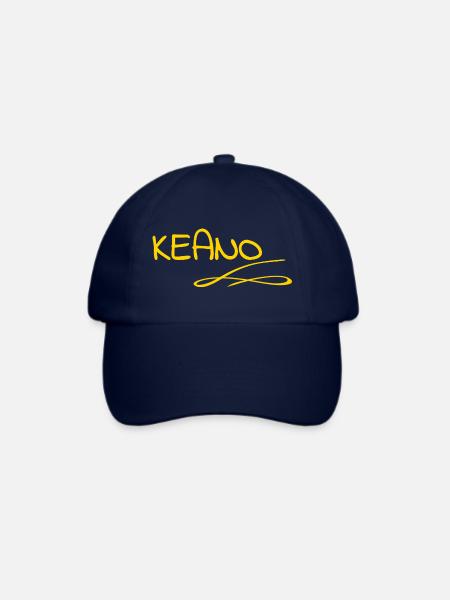 Name Keano - Baseballkappe - Blau/Blau