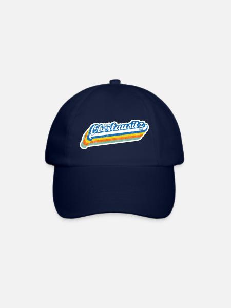 'Is so'n Oberlausitz Ding' Retro Design - Baseballkappe - Blau/Blau