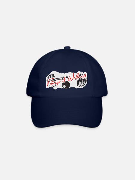 Fitness und Wellness Basecap - Baseballkappe - Blau/Blau