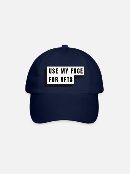 Use my face for NFTs - Baseballkappe - Blau/Blau