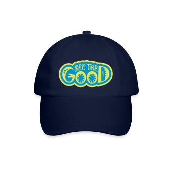 see the good Zitat - Baseballkappe - Blau/Blau - Vorne