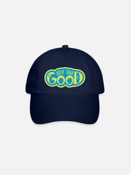 see the good Zitat - Baseballkappe - Blau/Blau