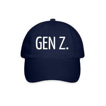 Z der Generation Z - Baseballkappe - Blau/Blau - Vorne