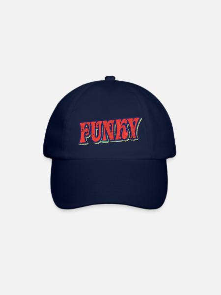 Funky Retro - Baseballkappe - Blau/Blau