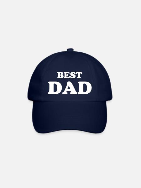 best dad - Baseballkappe - Blau/Blau