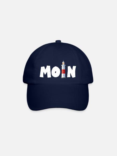 Moin Leuchtturm Norddeutsch See Meer - Baseballkappe - Blau/Blau