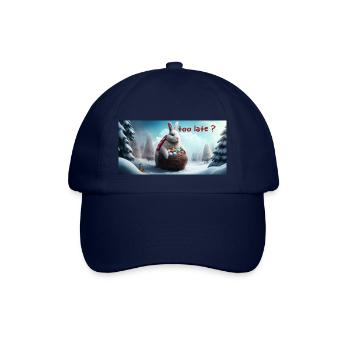 Osterhase zu spät? - Baseballkappe - Blau/Blau - Vorne