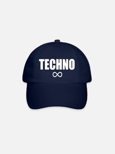 Techno Unendlichkeit - Baseballkappe - Blau/Blau