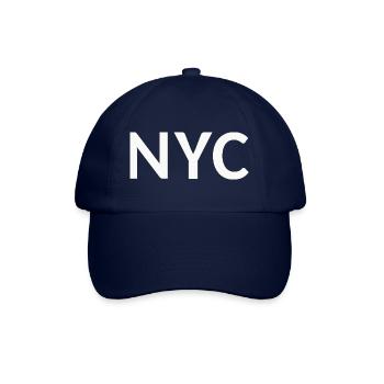 NYC Schriftzug - Baseballkappe - Blau/Blau - Vorne