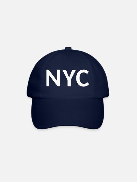 NYC Schriftzug - Baseballkappe - Blau/Blau