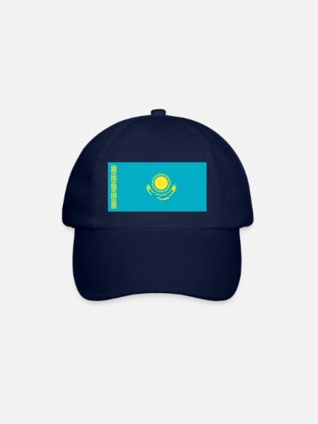 Kasachstan Flagge / Drapeau Kasachstan - Baseballkappe - Blau/Blau