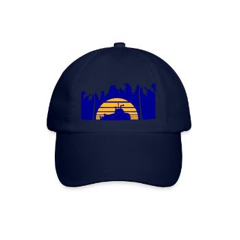 U-Boot Taucht Unterwasser Unterseeboot Wasser Boot - Baseballkappe - Blau/Blau - Vorne