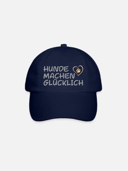 Hunde machen glücklich - Baseballkappe - Blau/Blau