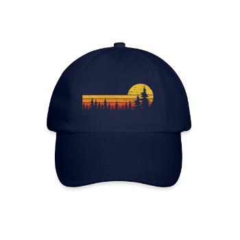 Wald Natur Bäume Wildnis Outdoor Wandern - Baseballkappe - Blau/Blau - Vorne