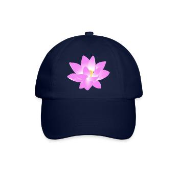 Blume Lotus - Baseballkappe - Blau/Blau - Vorne