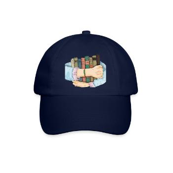 Buch, Bücher - Baseballkappe - Blau/Blau - Vorne