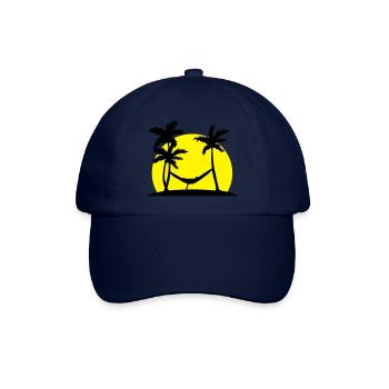 Hängematte im Paradies - Baseballkappe - Blau/Blau - Vorne