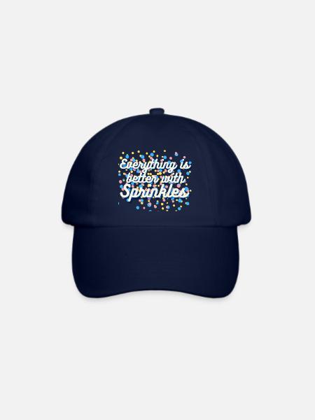 everything is better with sprinkles - blue - Baseballkappe - Blau/Blau