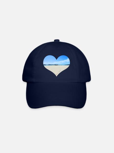 Sandbank im Meer - Baseballkappe - Blau/Blau