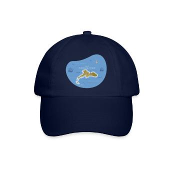 Robinson Crusoe einsame Insel Abenteuer isoliert - Baseballkappe - Blau/Blau - Vorne