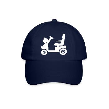 E Scooter, Seniorenmobil, Rollator Senioren Shirt - Baseballkappe - Blau/Blau - Vorne
