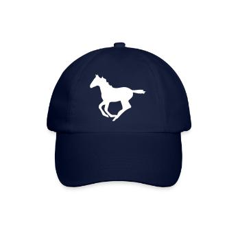 pferd - Baseballkappe - Blau/Blau - Vorne