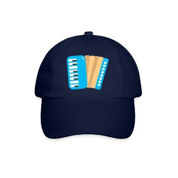 Akkordeon - Baseballkappe - Blau/Blau - Vorne