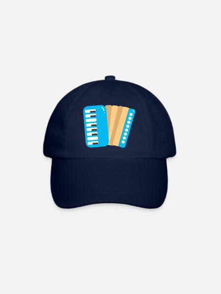 Akkordeon - Baseballkappe - Blau/Blau