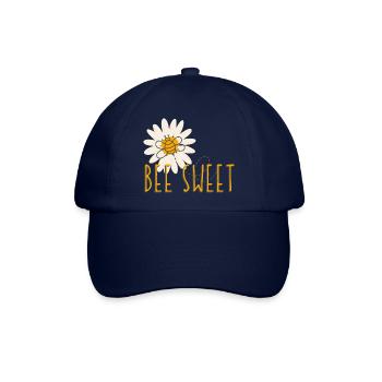 Bee sweet Biene Bienen Bienenkönigen Imker Sprüche - Baseballkappe - Blau/Blau - Vorne
