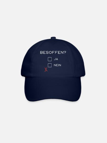 Besoffen? - Baseballkappe - Blau/Blau