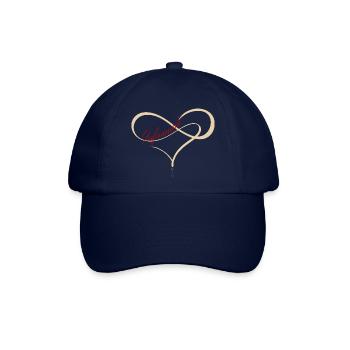 unendlich rot - Baseballkappe - Blau/Blau - Vorne