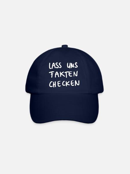 Fakten checken - Baseballkappe - Blau/Blau