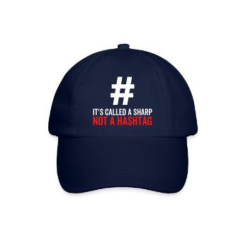Es heißt ein scharfer Hashtag, kein Hashtag - Baseballkappe - Blau/Blau - Vorne