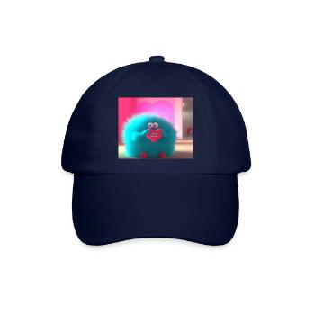 Monster mit Herz ICH BIN WERTVOLL - Baseballkappe - Blau/Blau - Vorne