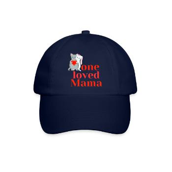 one loved Mama - Baseballkappe - Blau/Blau - Vorne