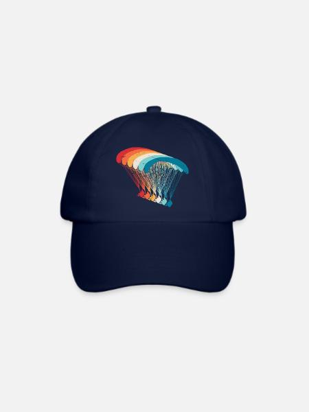Skydive Evolution: Gleitschirm Design - Baseballkappe - Blau/Blau
