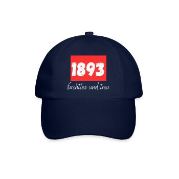 1893 furchtlos und treu - Baseballkappe - Blau/Blau - Vorne