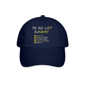 To do List Sunday - Baseballkappe - Blau/Blau - Vorne