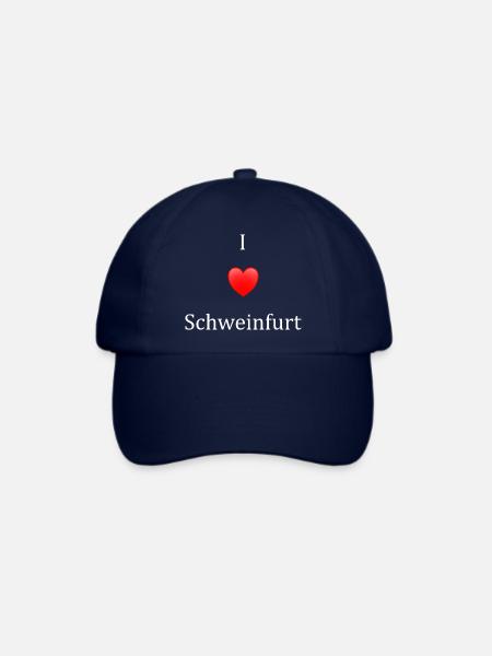 Ich liebe Schweinfurt - Baseballkappe - Blau/Blau