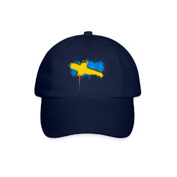 Schweden Flaka Schwedisch Schwedisch Schwedisch Nordisch - Baseballkappe - Blau/Blau - Vorne
