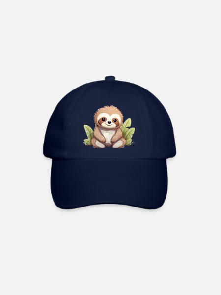 Kawaii Sloth - Baseballkappe - Blau/Blau