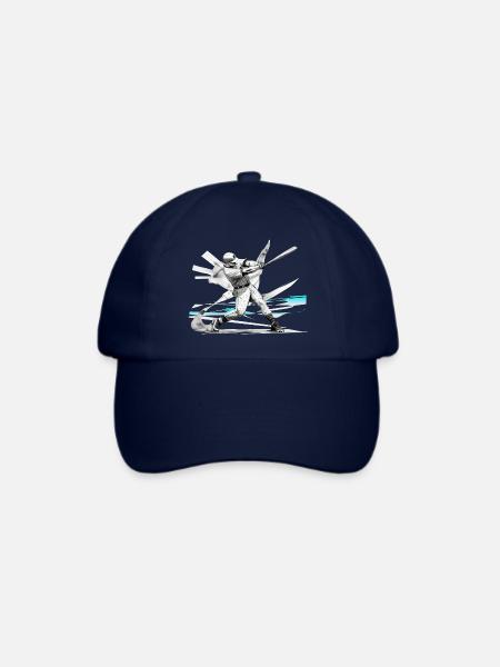 Baseballspieler, baseball - Baseballkappe - Blau/Blau