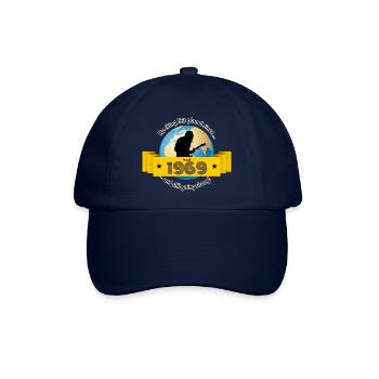 55. Geburtstag Rocking this planet since 08/1969 - Baseballkappe - Blau/Blau - Vorne