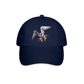 Wanderfalke im Flug - Baseballkappe - Blau/Blau - Vorne