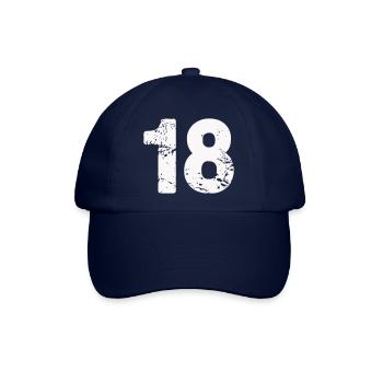 18 - Baseballkappe - Blau/Blau - Vorne