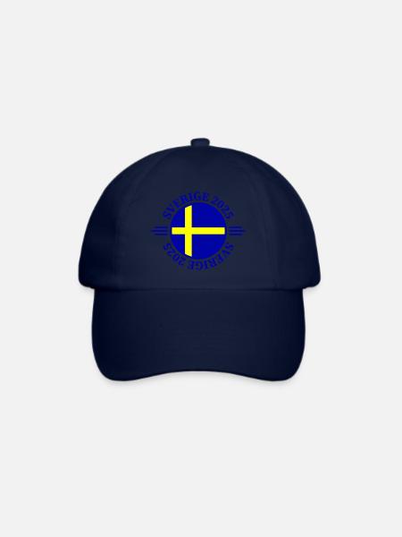 Schweden 2025 Sverige - Baseballkappe - Blau/Blau