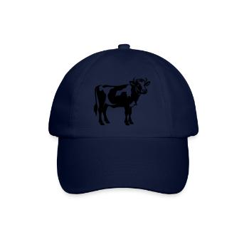 Schattenmilchkuh stehend – transparent SVG boerderi - Baseballkappe - Blau/Blau - Vorne