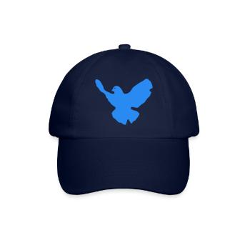 friedenstaube 01 - Baseballkappe - Blau/Blau - Vorne