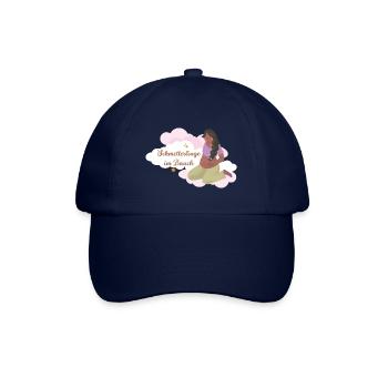 Geschenk für Schwangere 💗 Schmetterlinge im Bauch - Baseballkappe - Blau/Blau - Vorne